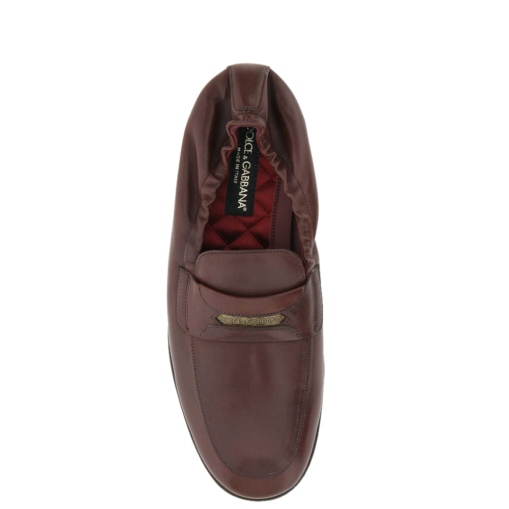 

Dolce & Gabbana Maroon Leather Loafers Size IT, Burgundy