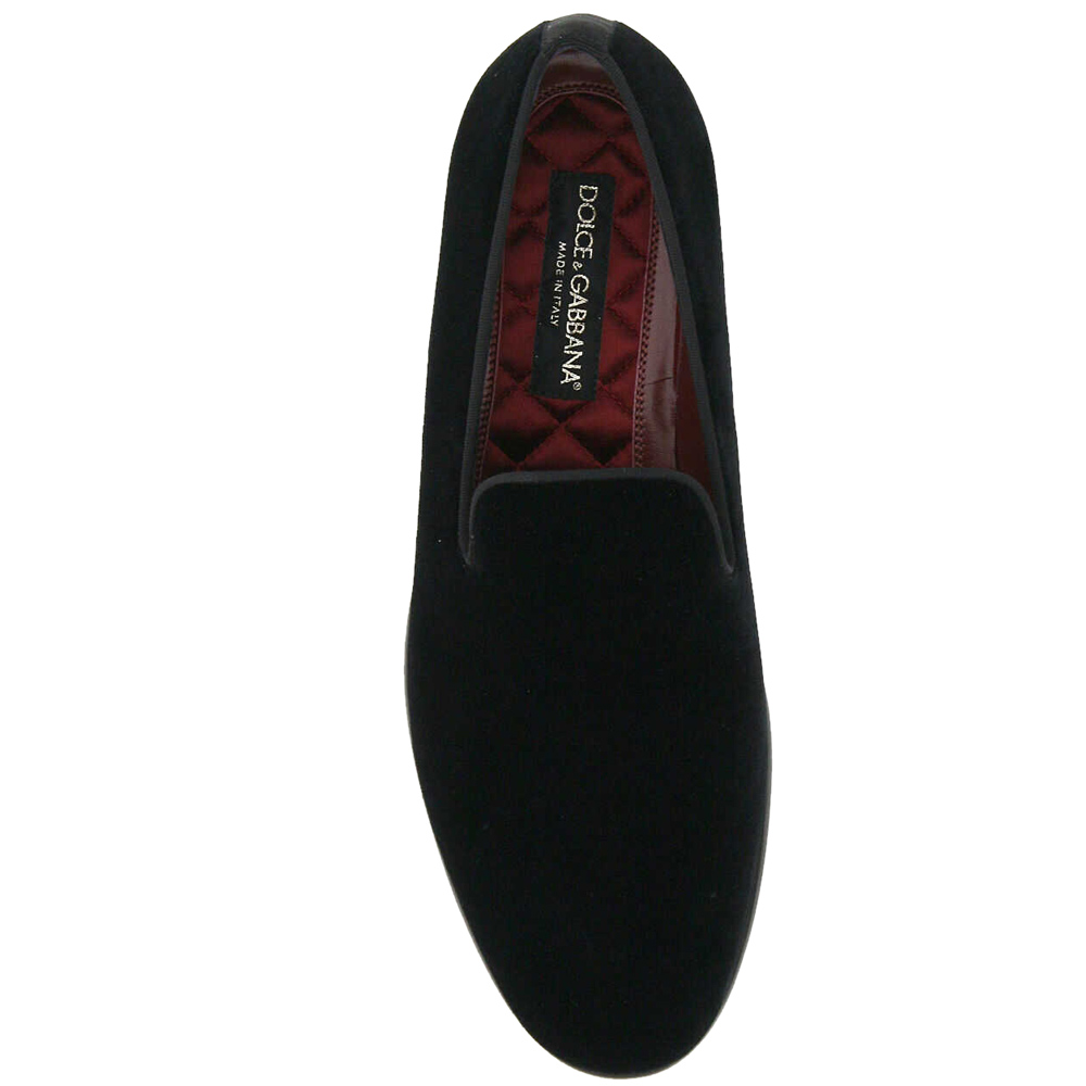 

Dolce & Gabbana Black Velvet Slippers Size IT