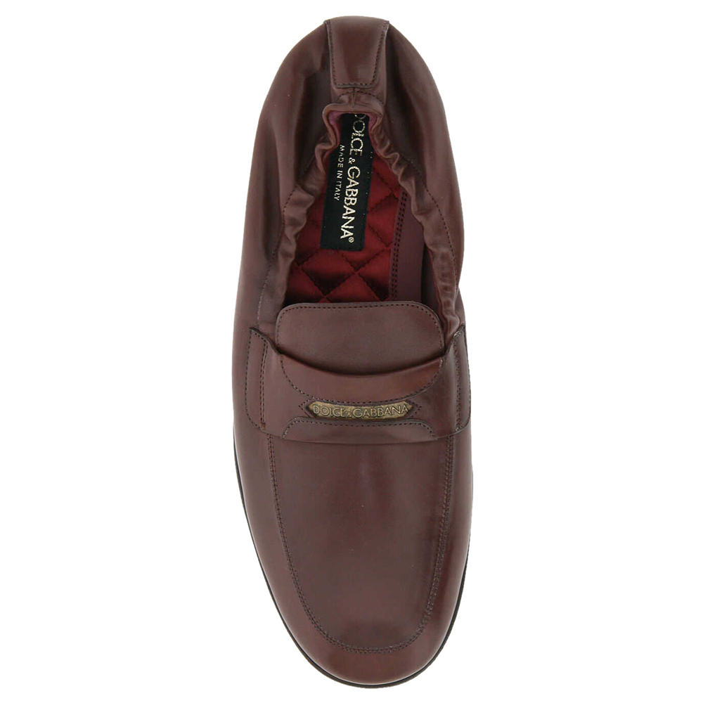 

Dolce & Gabbana Red Calfskin Leather branded tag Loafers Size IT