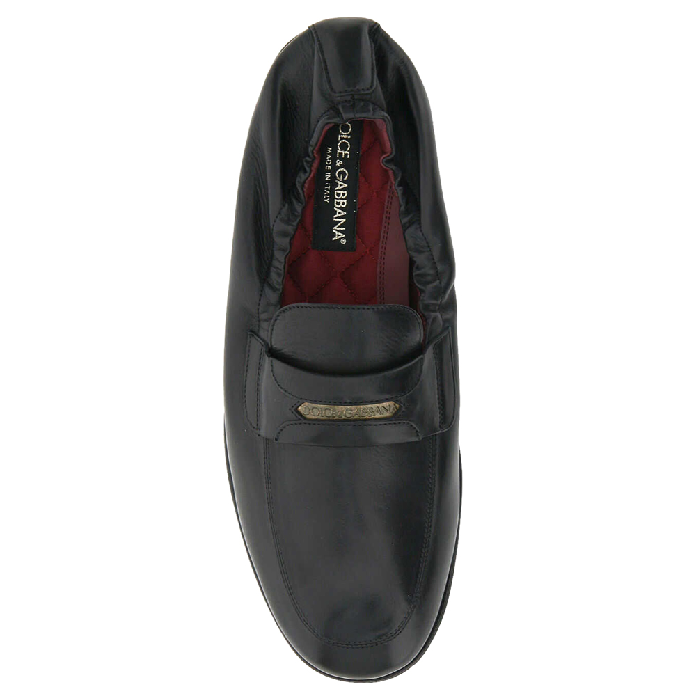 

Dolce & Gabbana Black Calfskin Leather Ariosto Loafers & Moccasins Size IT