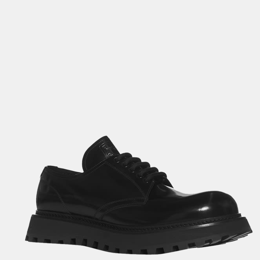 

Dolce & Gabbana Black Brushed calfskin Derby shoes Size EU