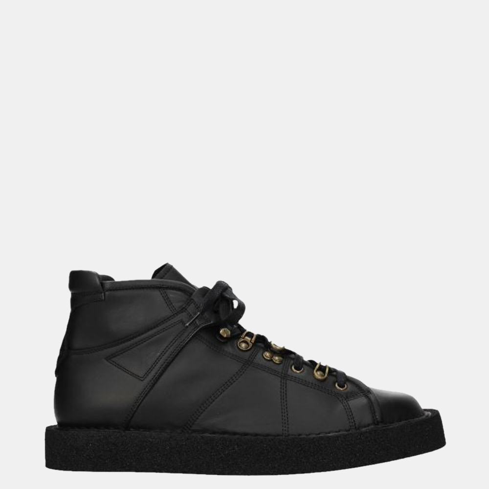 

Dolce & Gabbana Black Portofino Lace-Up Shoes Size US 12 EU