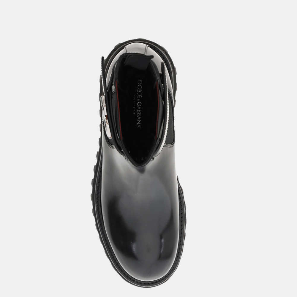 

Dolce & Gabbana Black Brushed calfskin extra-light sole ankle boots Size EU