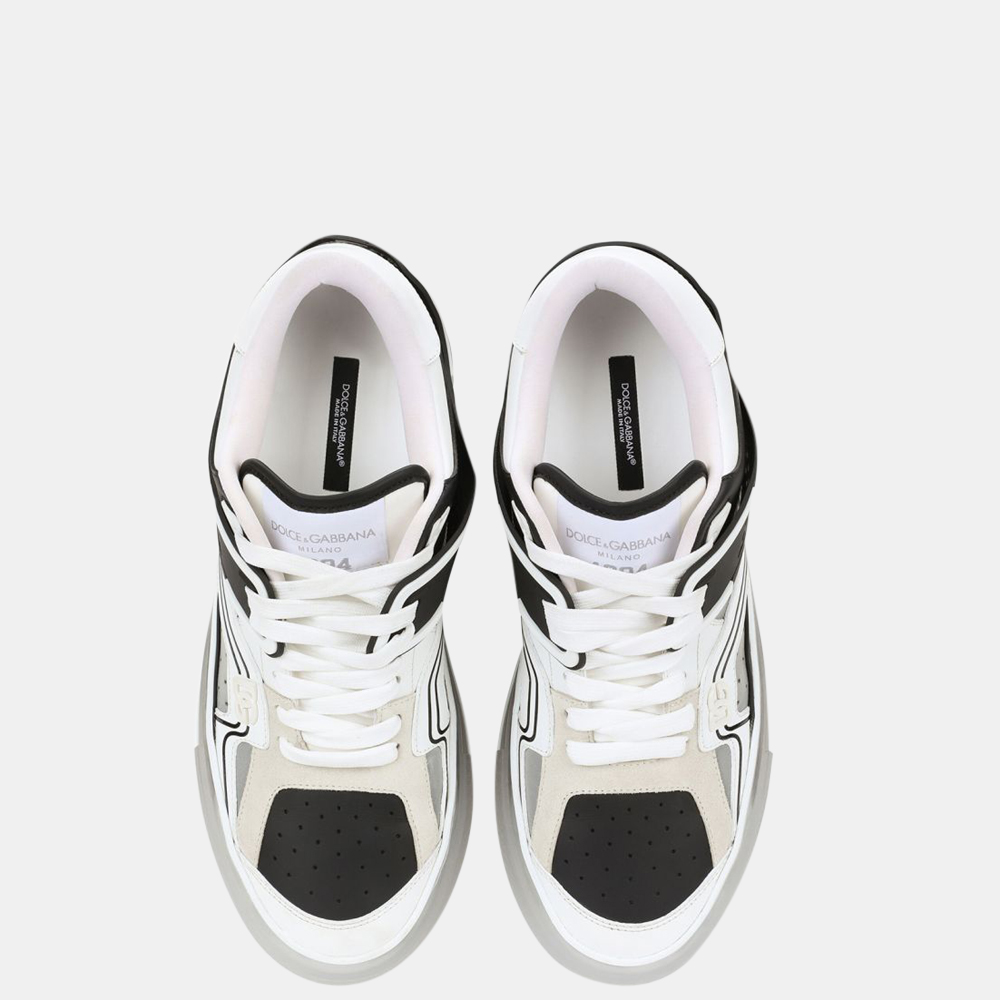 

Dolce & Gabbana White/Black Custom 2.zero Sneakers Size EU