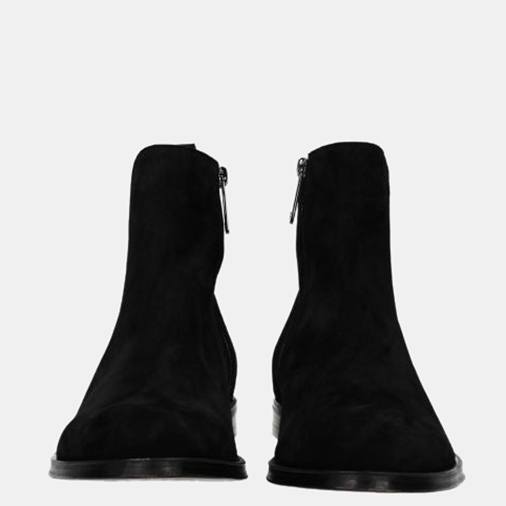 

Dolce & Gabbana Black Suede Ankle Boots Size US 10.5 EU
