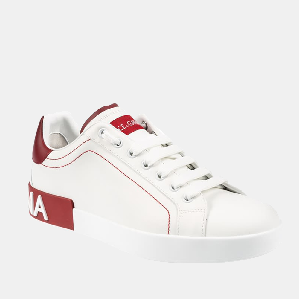 

Dolce & Gabbana White/Red Portofino Sneaker Size EU