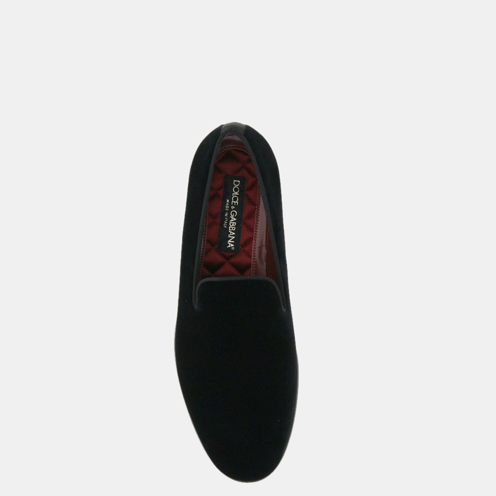 

Dolce & Gabbana Black Velvet Loafers Size EU