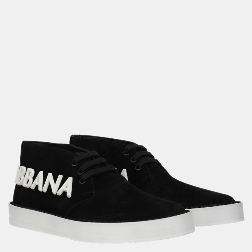 

Dolce & gabbana Black Logo Lace Up Sneaker Size US 8 EU