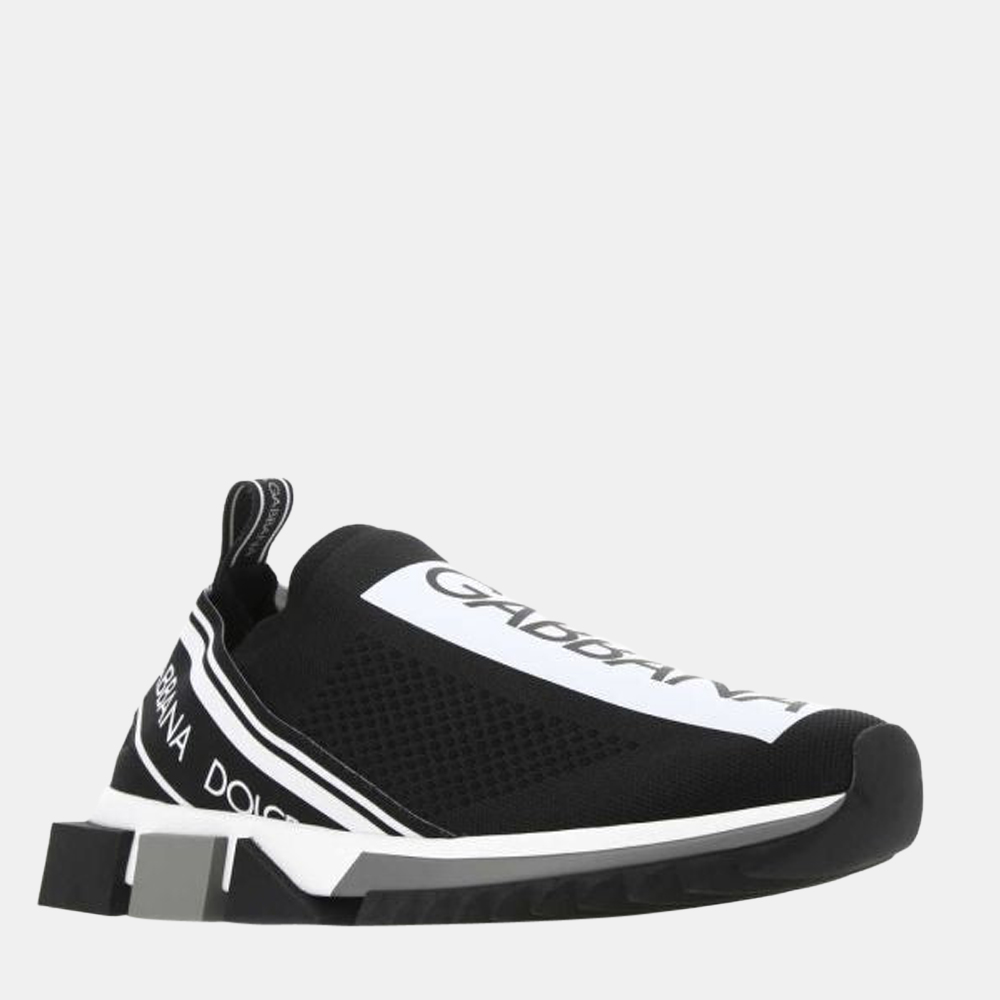 

Dolce & Gabbana Black Stretch jersey Sorrento Sneaker Size EU