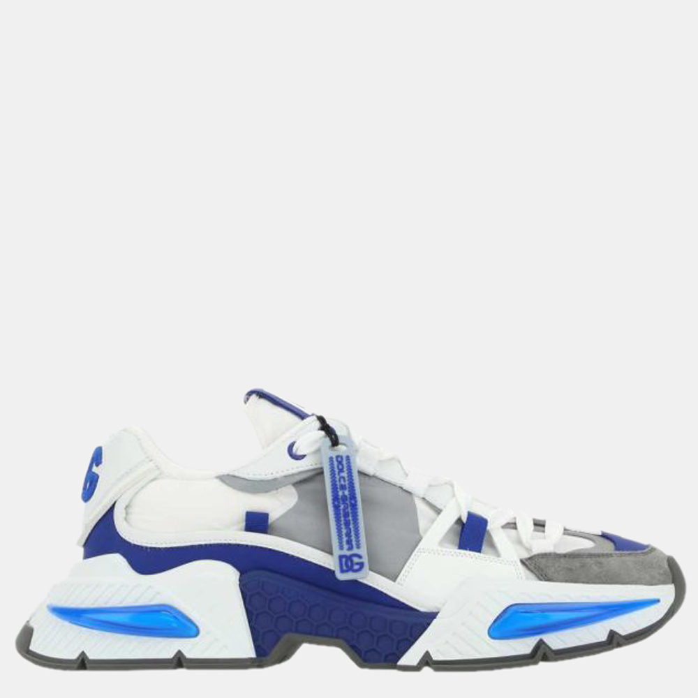 

Dolce & Gabbana White/Blue Airmaster Sneakers Size EU