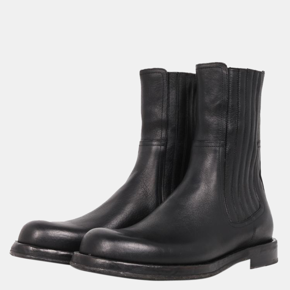 

Dolce & gabbana Black Leather Perugino Chelsea Boot Size EU