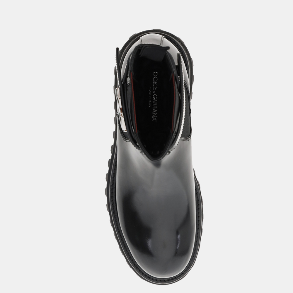 

Dolce & Gabbana Black Brushed Calfskin Beatles Boots Size EU