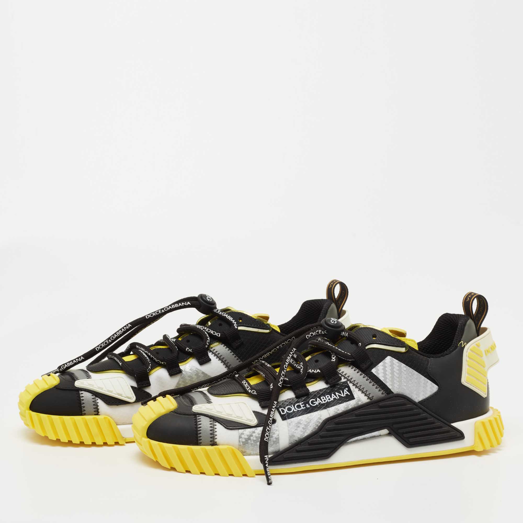 

Dolce & Gabbana Multicolor Mesh and Leather NS1 Sneakers Size