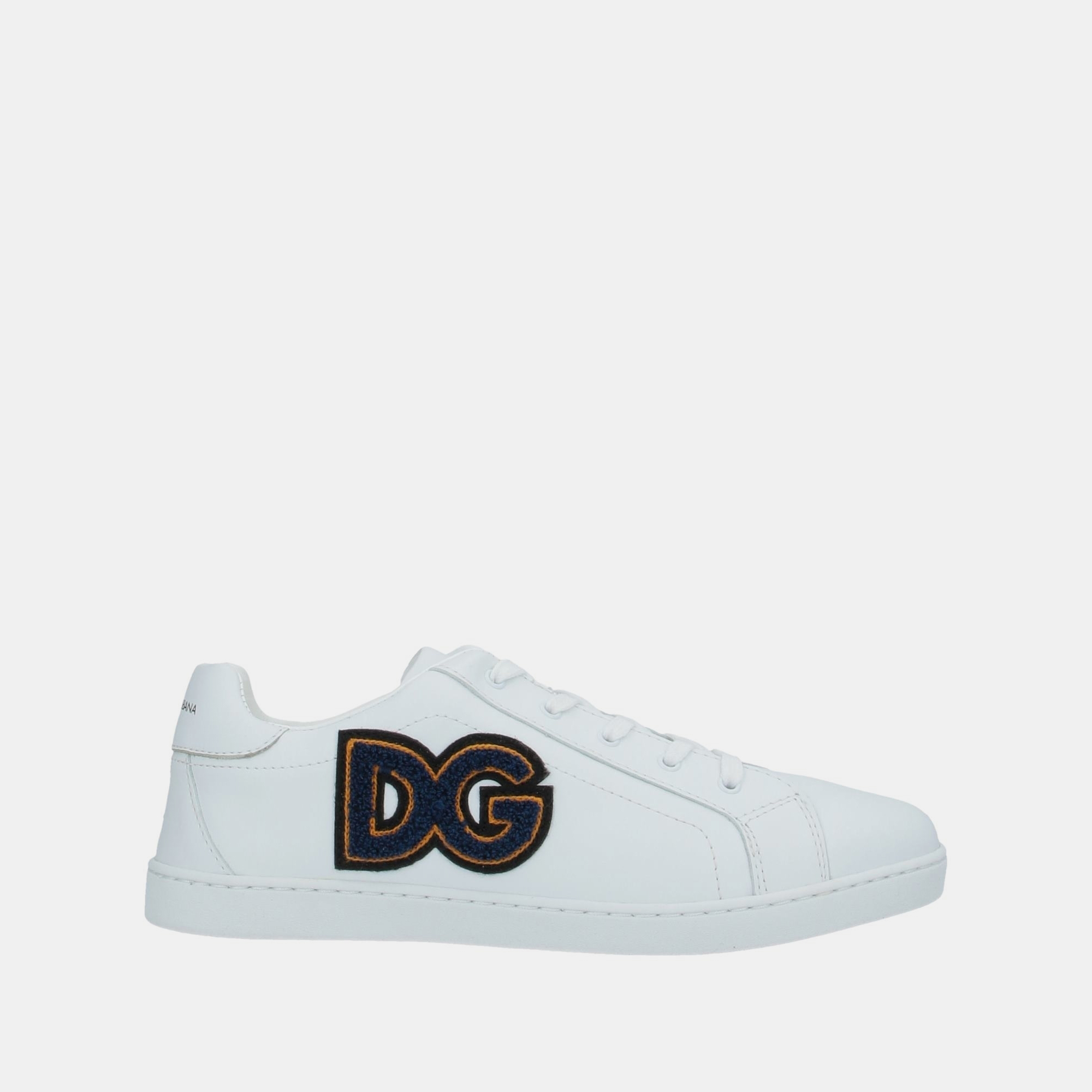 

Dolce & Gabbana Leather Low Top Sneakers, White