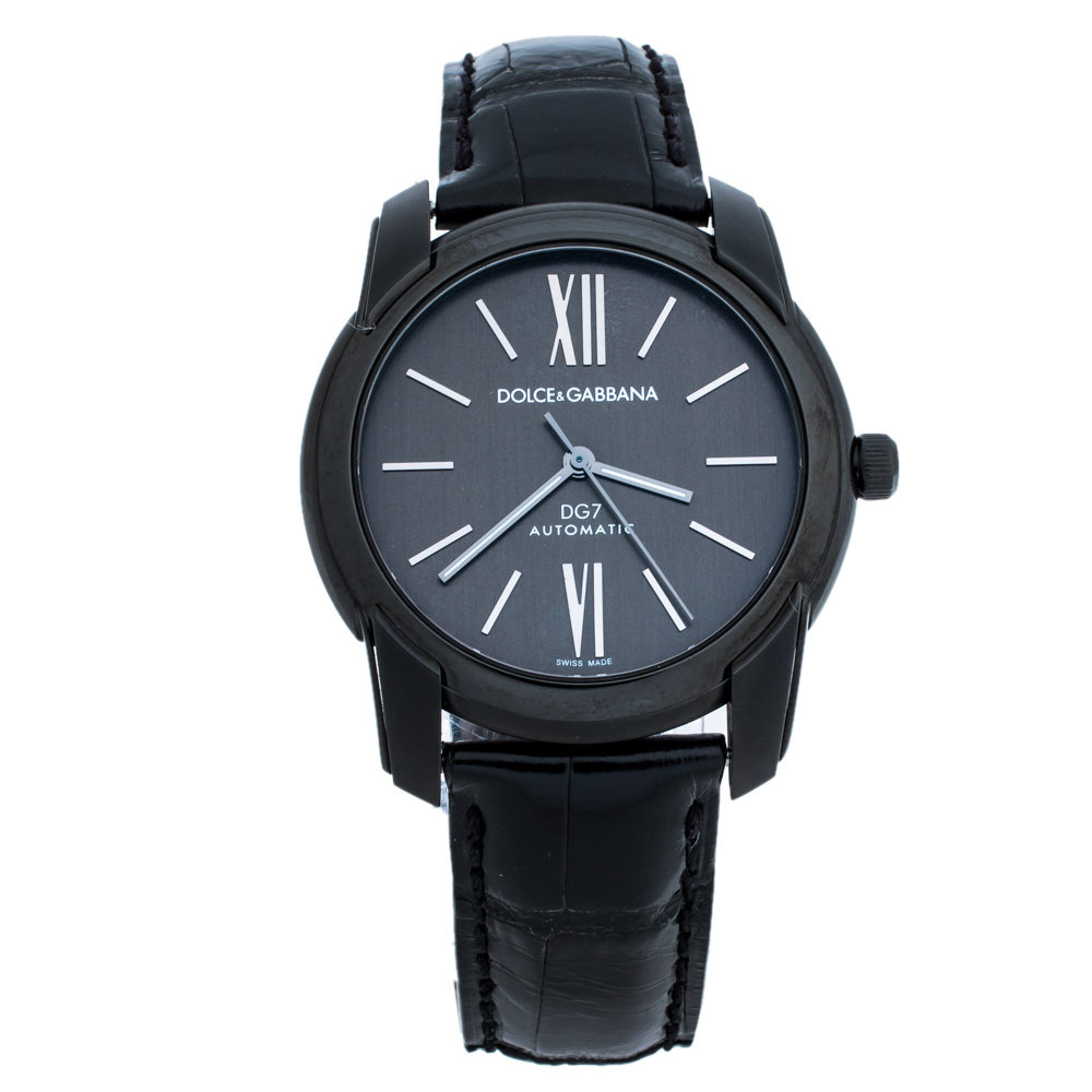 Dolce & Gabbana Black Stainless Steel DG7 Men's Wristwatch 40 mm Dolce &  Gabbana | TLC