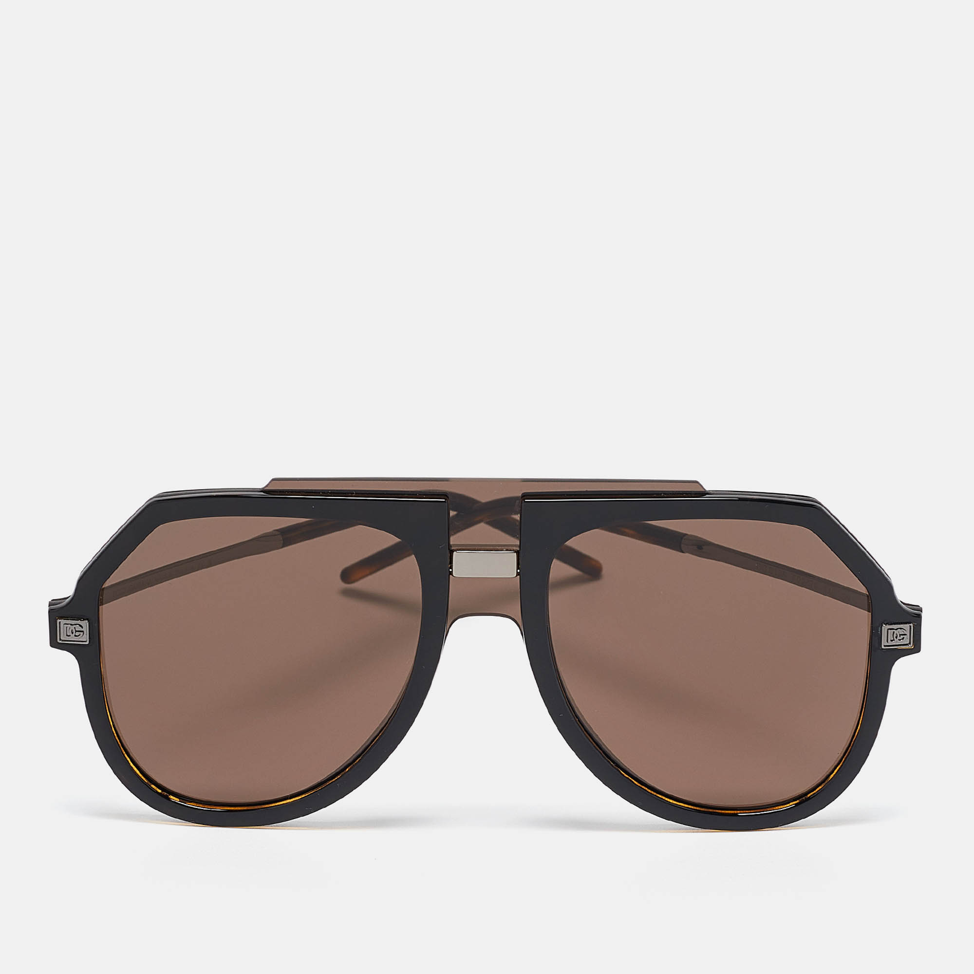 

Dolce & Gabbana Black DG6195 Aviator Sunglasses, Brown