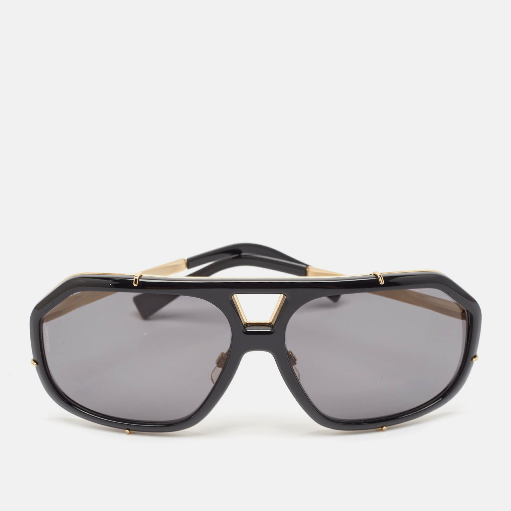 

Dolce & Gabbana Black/Gold DG2167 Aviator Polarized Sunglasses