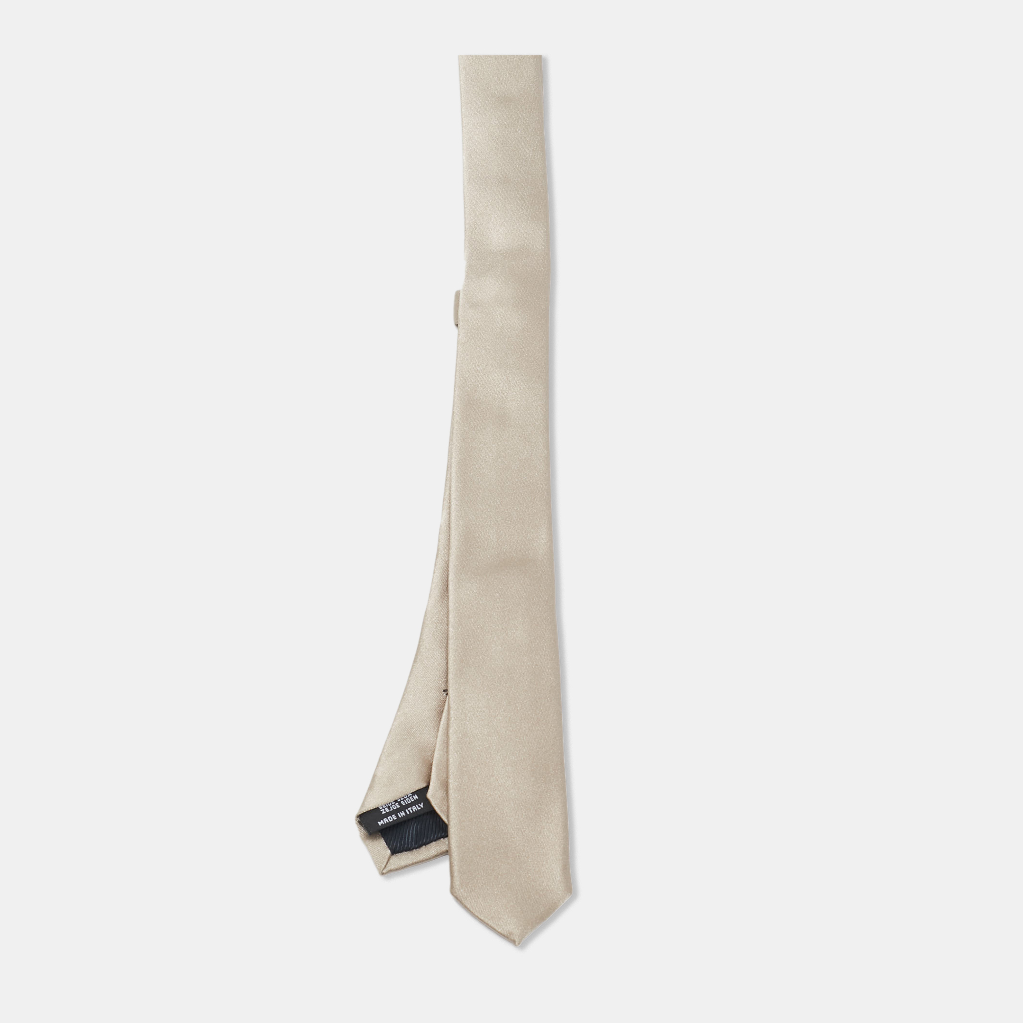 

Dolce & Gabbana Grey Silk Skinny Tie