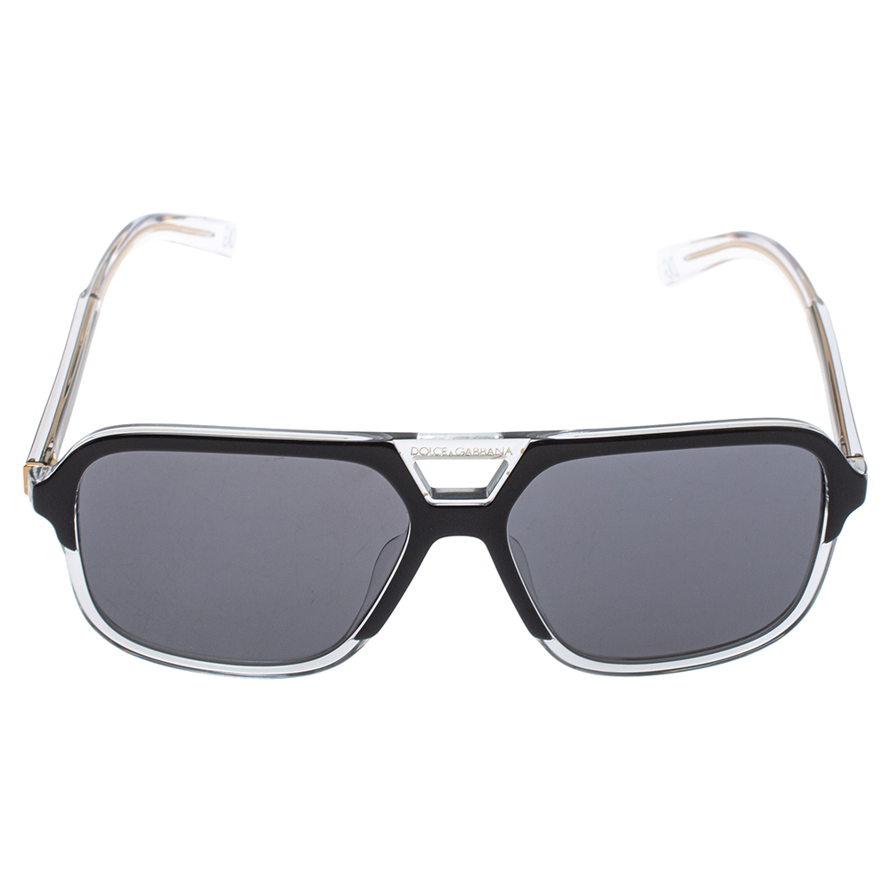 

Dolce & Gabbana Black/ Grey Polarised DG 4354 - F Square Sunglasses