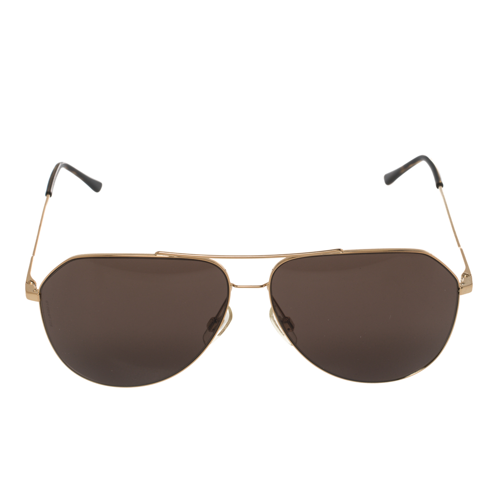 

Dolce & Gabbana Brown/Gold Tinted Aviator Sunglasses