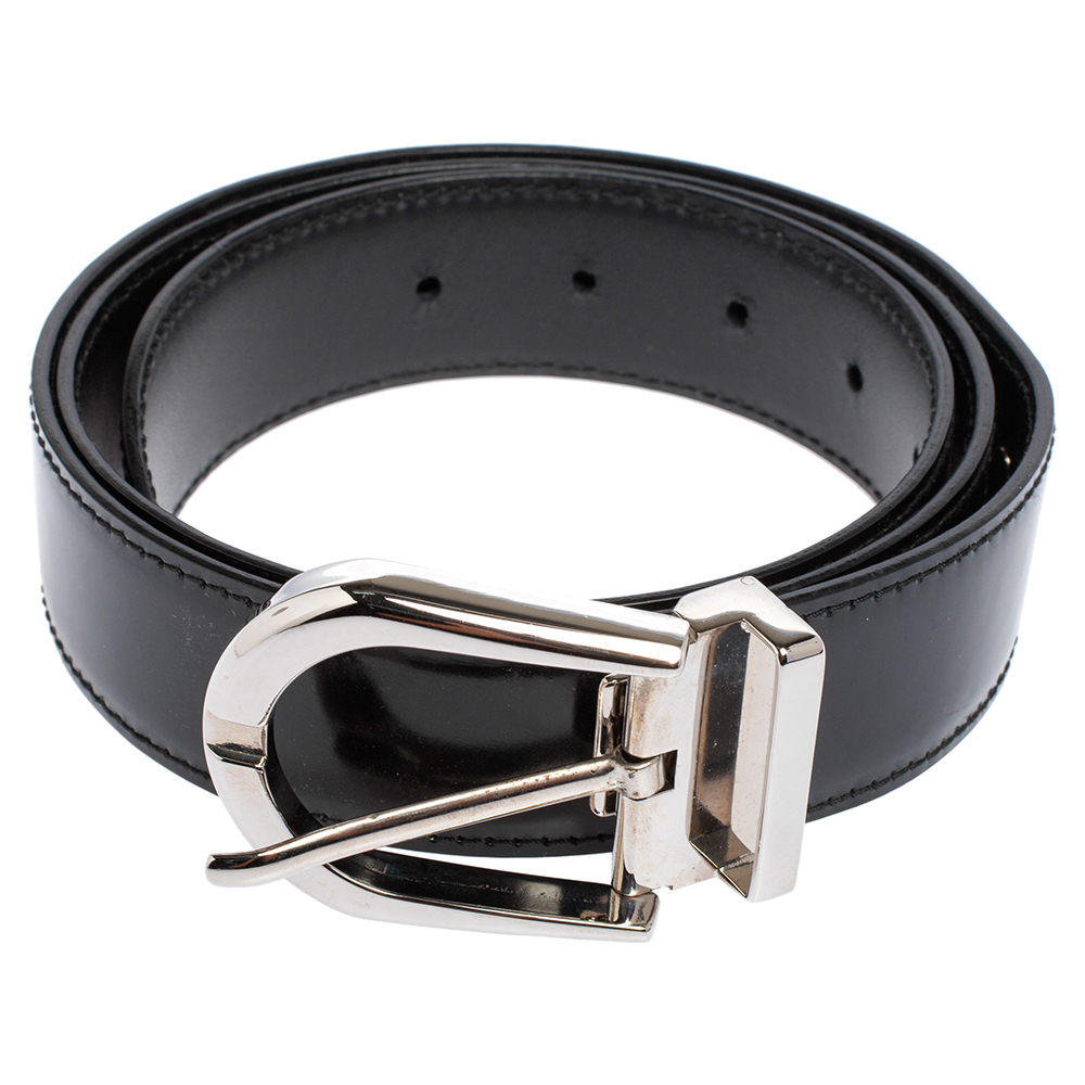 

Dolce & Gabbana Black Glossy Leather Belt