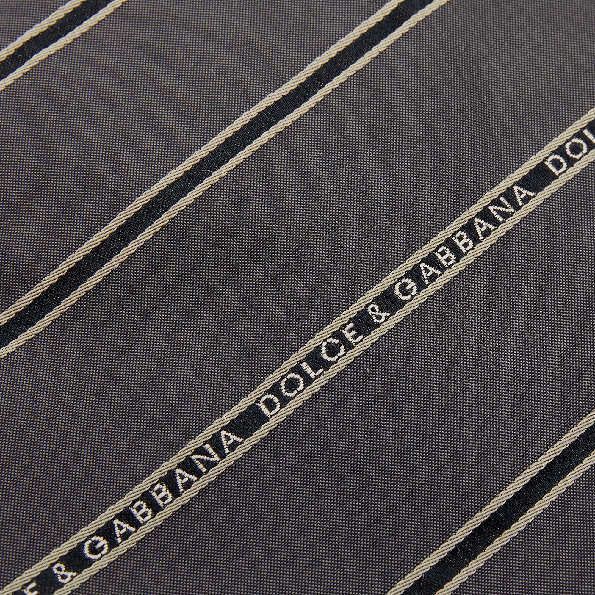 

Dolce & Gabbana Grey Striped Silk Tie
