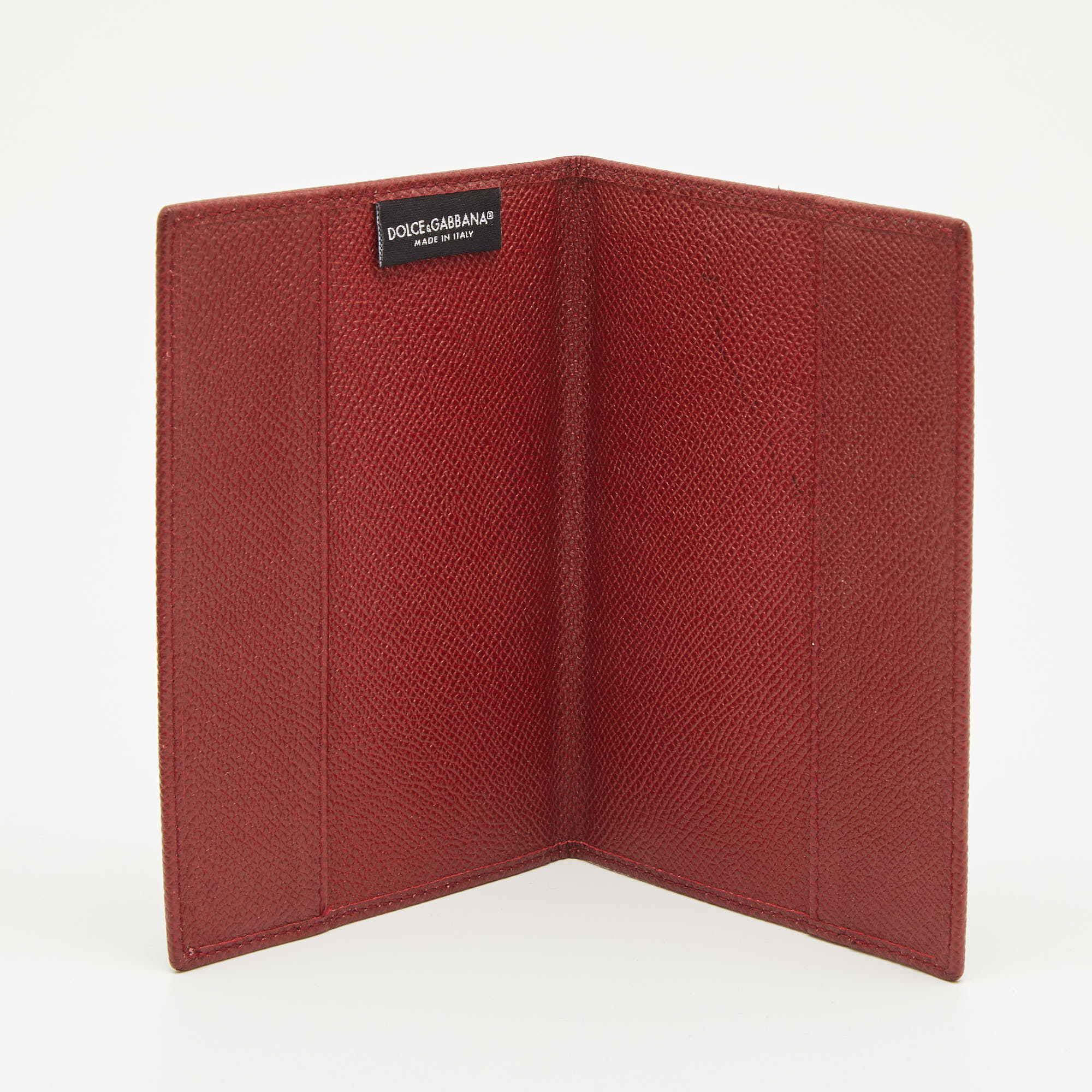 

Dolce & Gabbana Red Leather Passport Holder