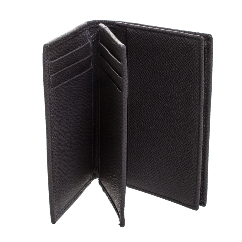

Dolce & Gabbana Dark Grey Leather Bifold Card Holder