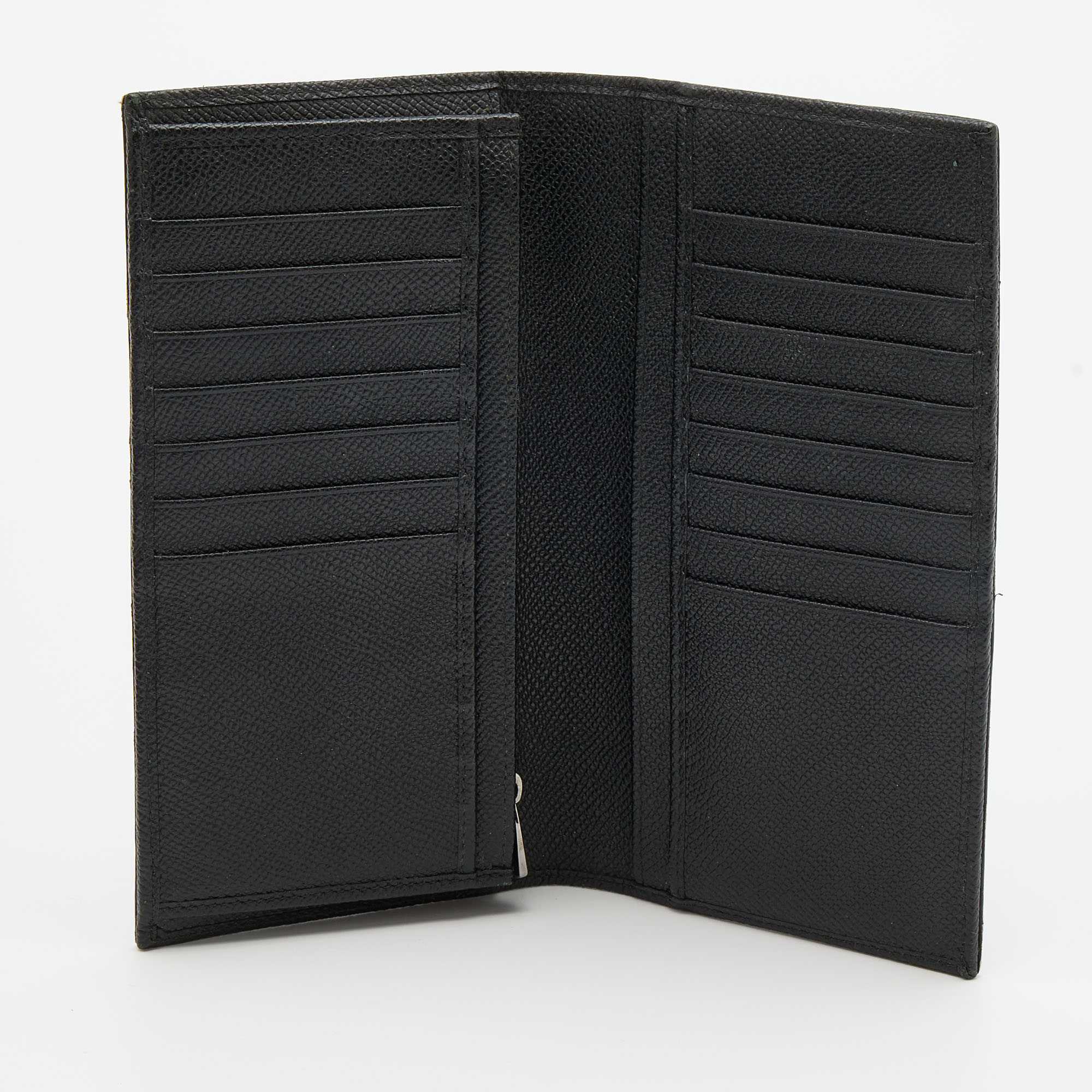 

Dolce & Gabbana Grey/Black Leopard Print Coated Canvas Long Wallet