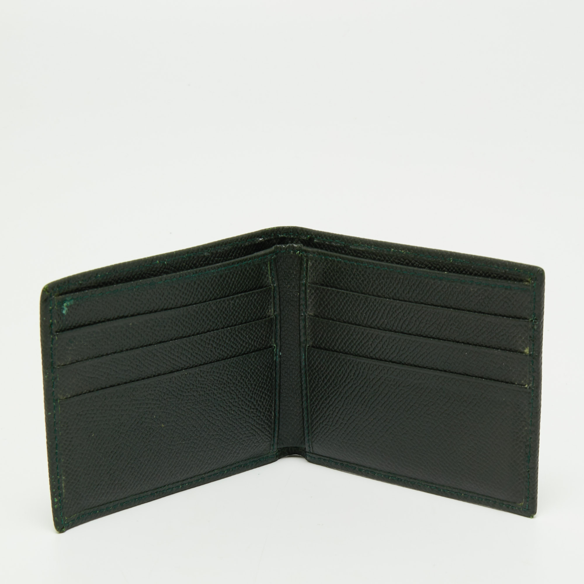 

Dolce & Gabbana Dark Green Leather Bifold Wallet