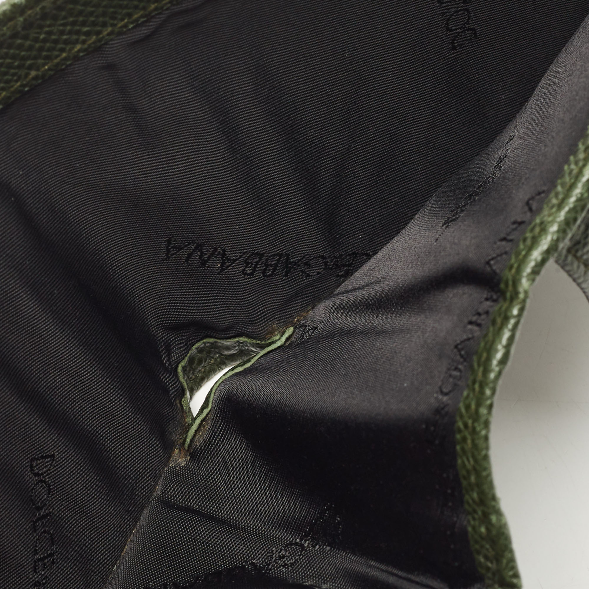 

Dolce & Gabbana Green Leather Logo Bifold Compact Wallet
