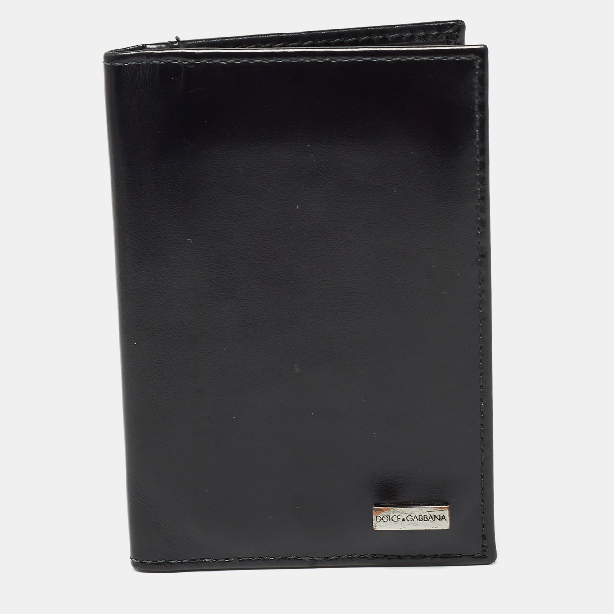 

Dolce & Gabbana Black Leather Bifold Card Holder