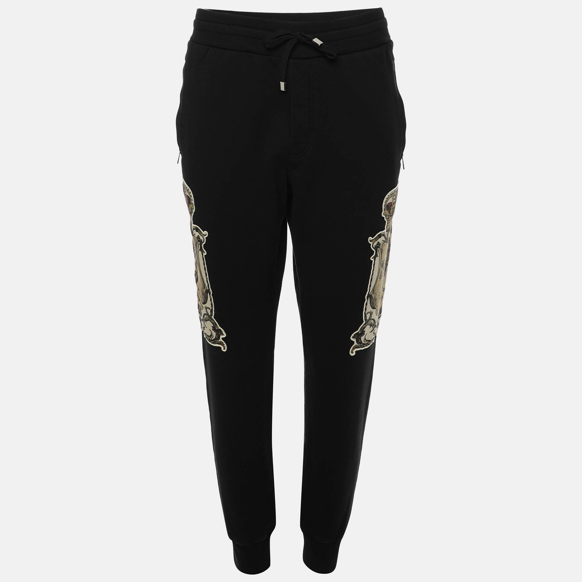 

Dolce & Gabbana Black Knit Jogger XL