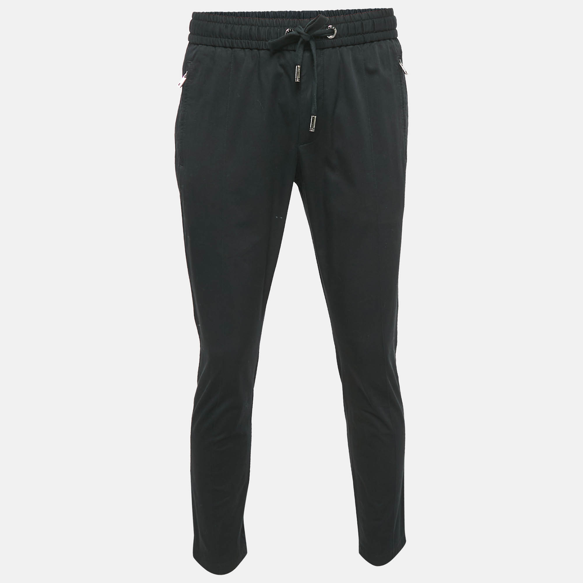 

Dolce & Gabbana Black Cotton Trackpants S