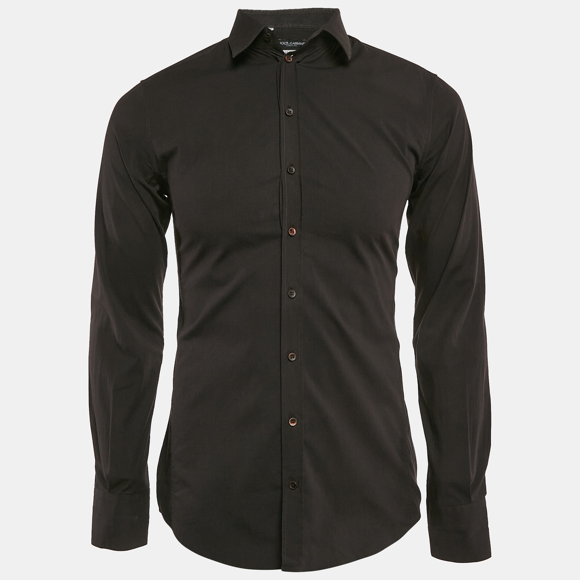 

Dolce & Gabbana Black Cotton Sicilia Shirt M