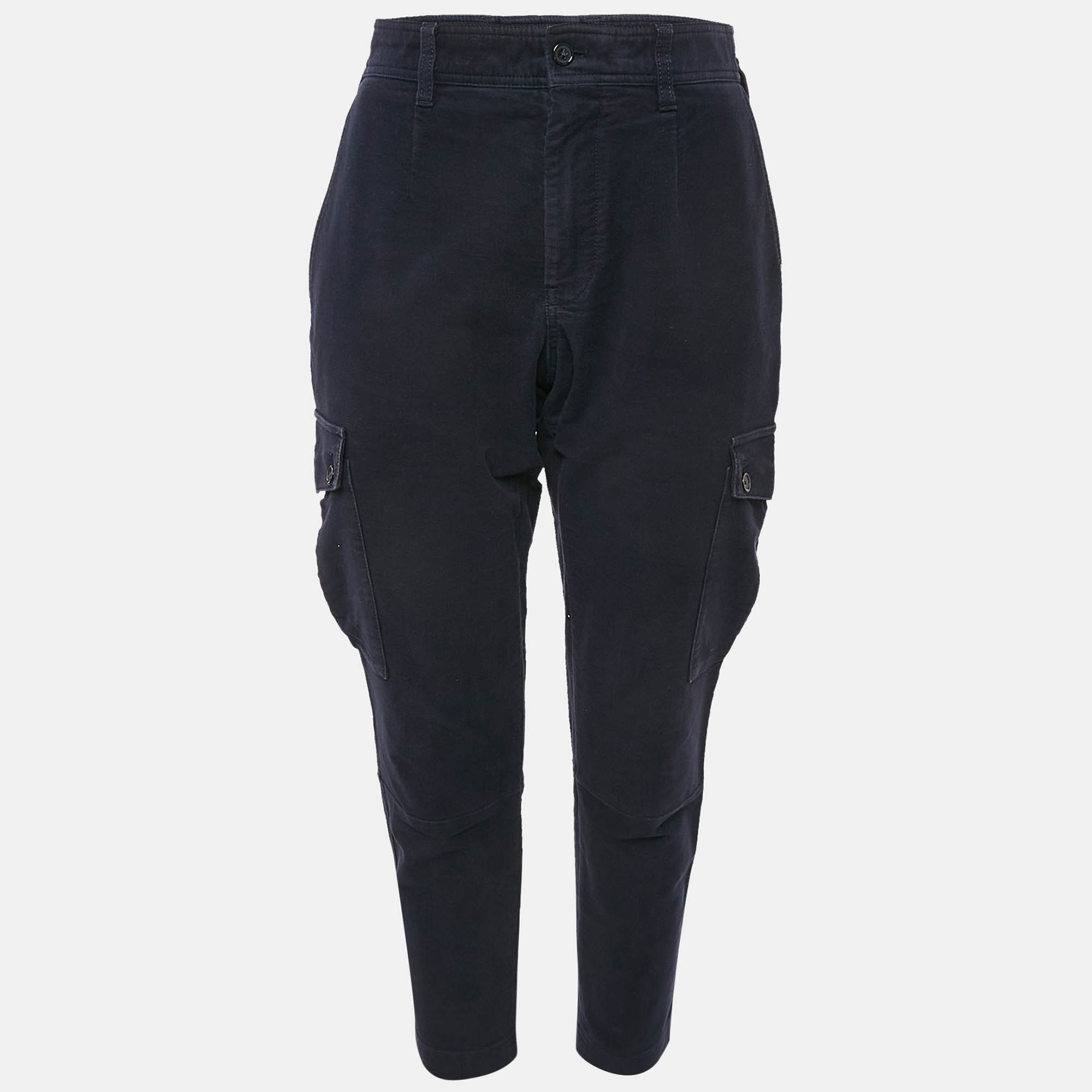 

Dolce & Gabbana Dark Blue Cotton Cargo Pants M