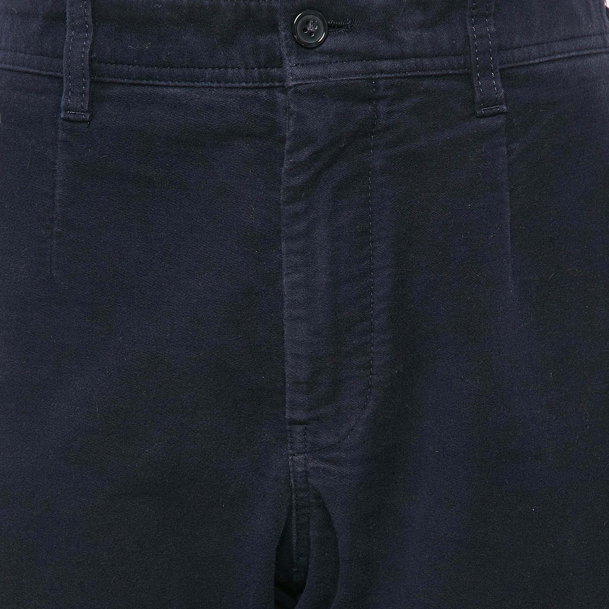 Dolce & Gabbana Dark Blue Cotton Cargo Pants M 
