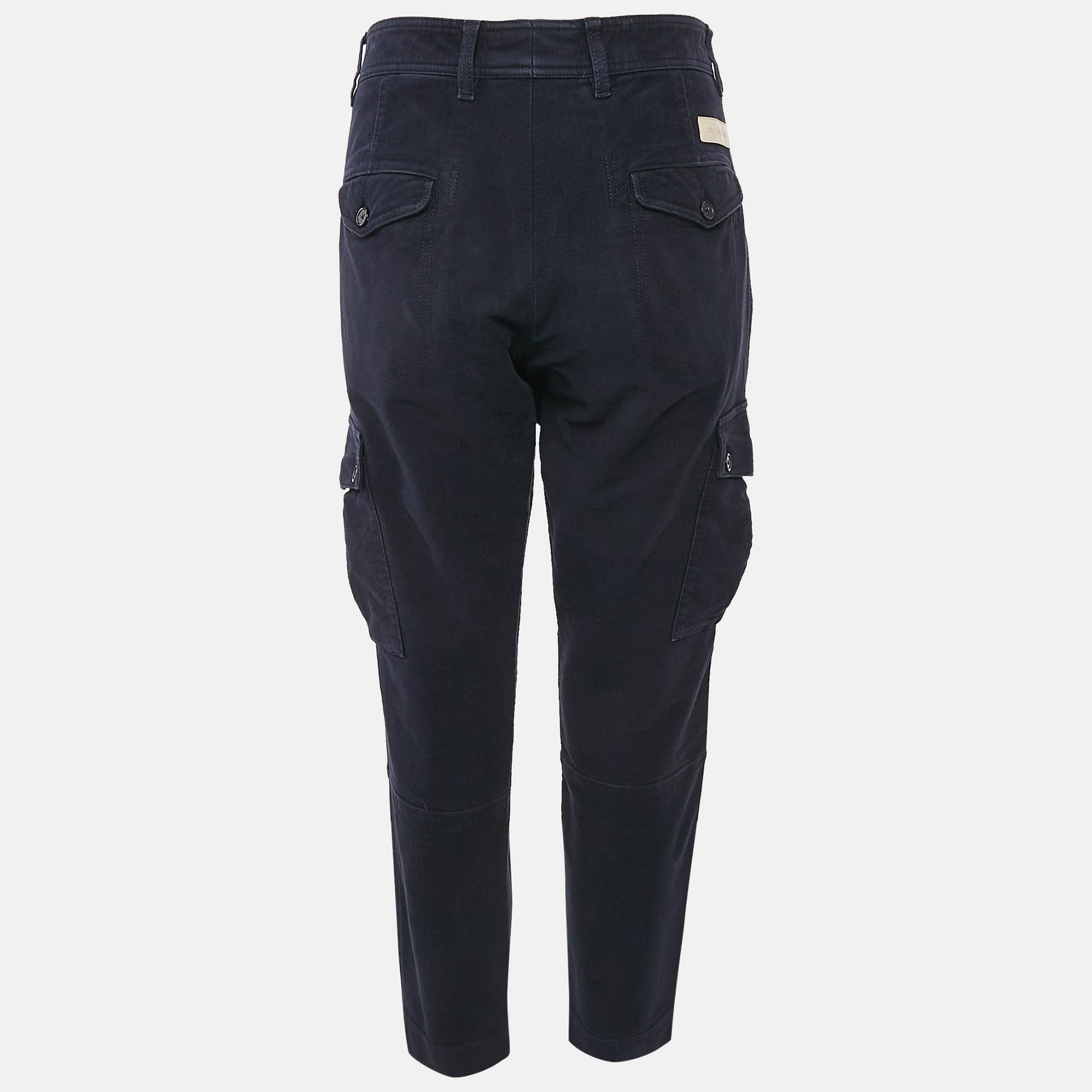Dolce & Gabbana Dark Blue Cotton Cargo Pants M 