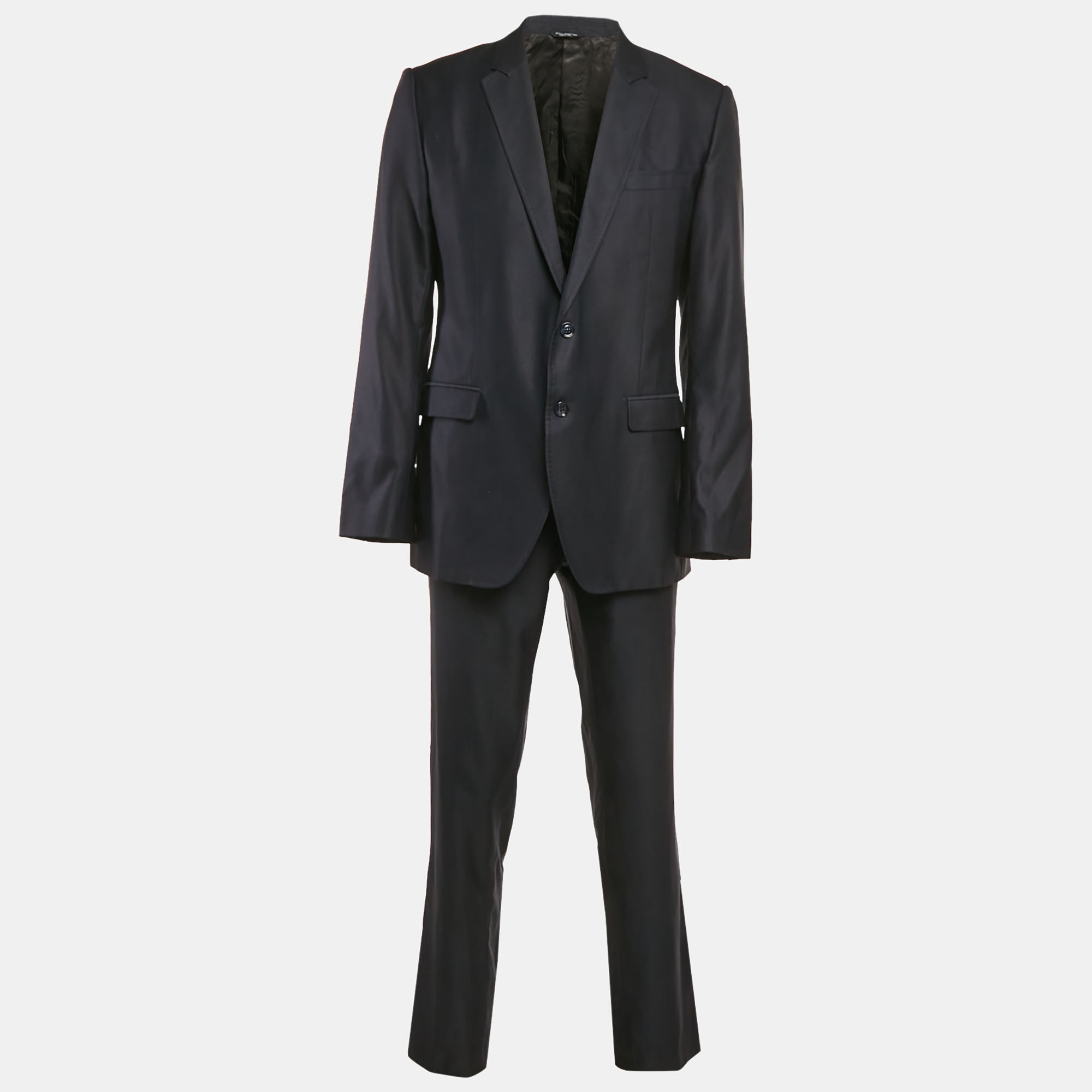 

Dolce & Gabbana Navy Blue Wool Blend Single Breasted Pants Suit XL