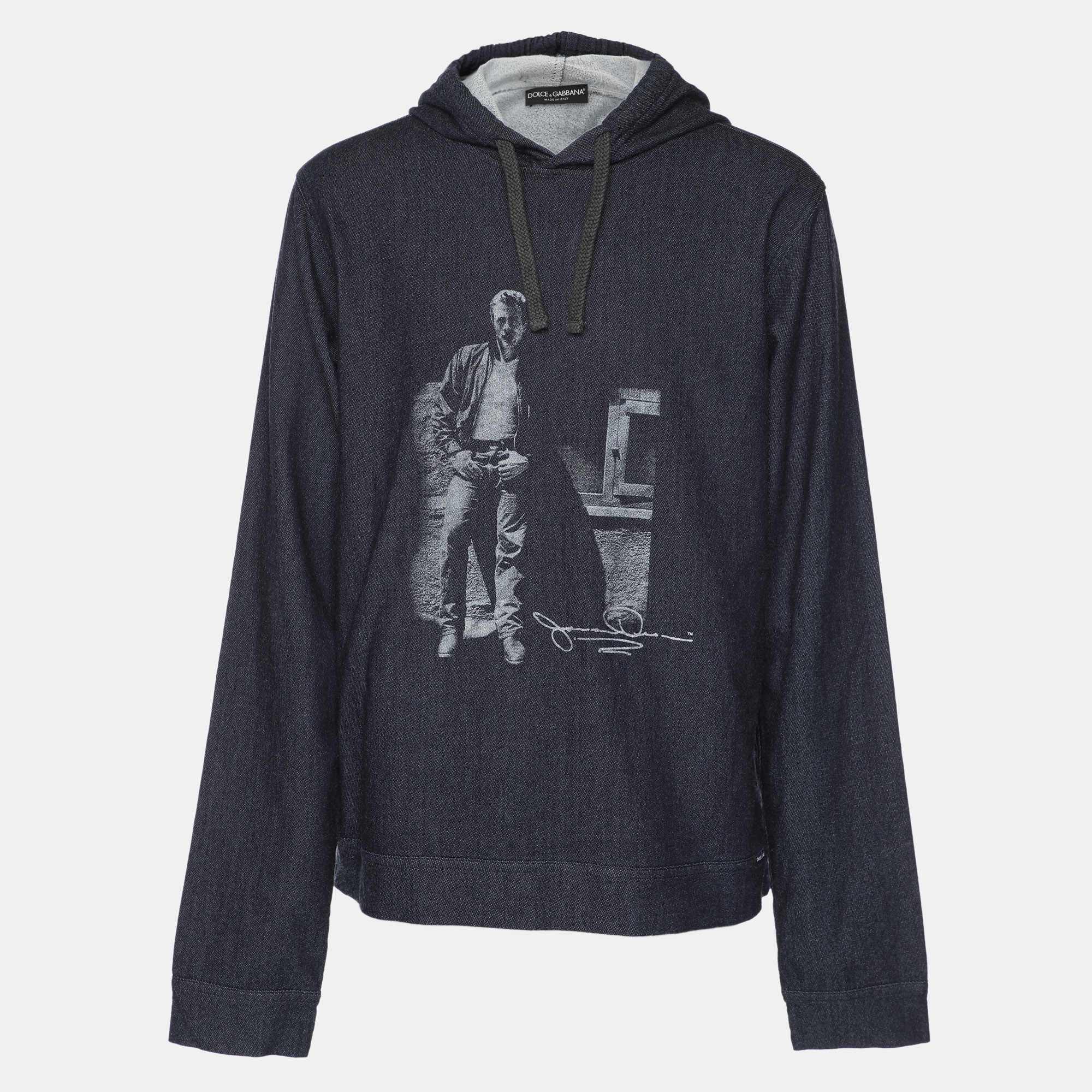 

Dolce & Gabbana Blue Cotton James Dean Sweatshirt XXXL