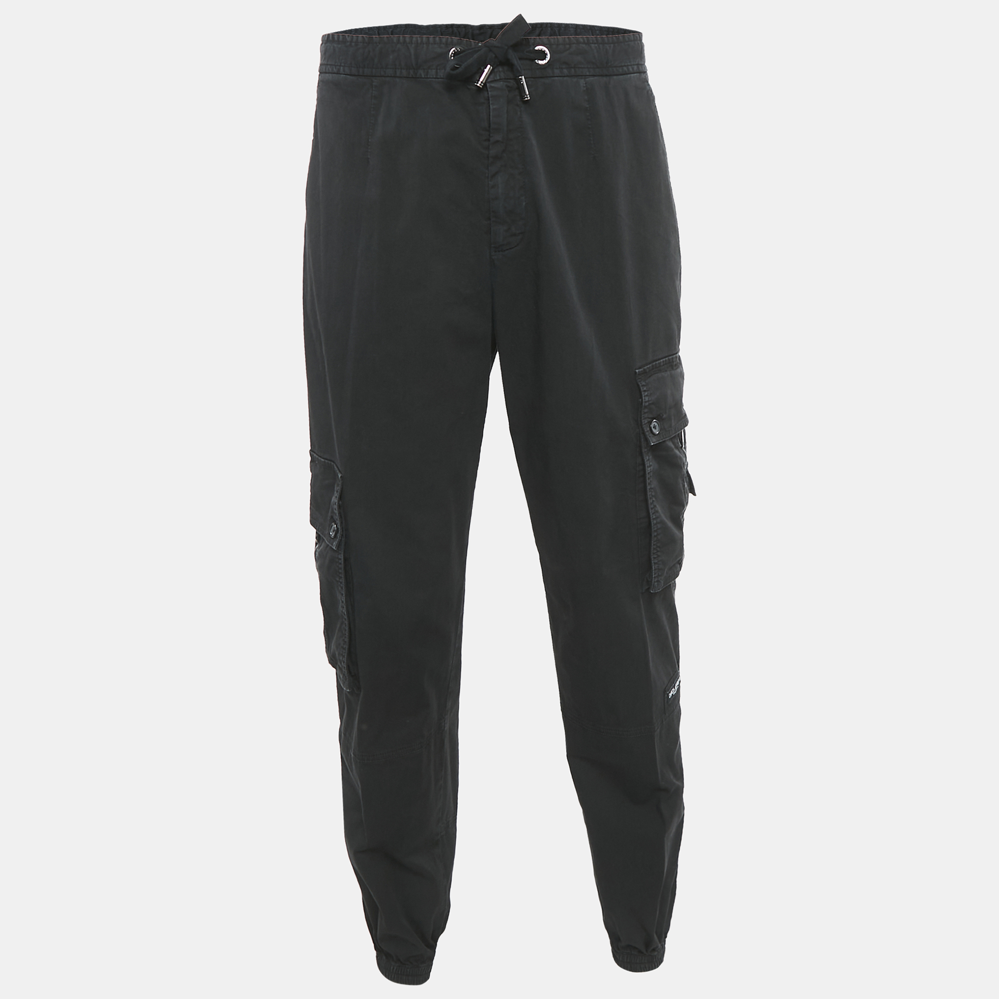 

Dolce & Gabbana Black Cotton Cargo Pants L