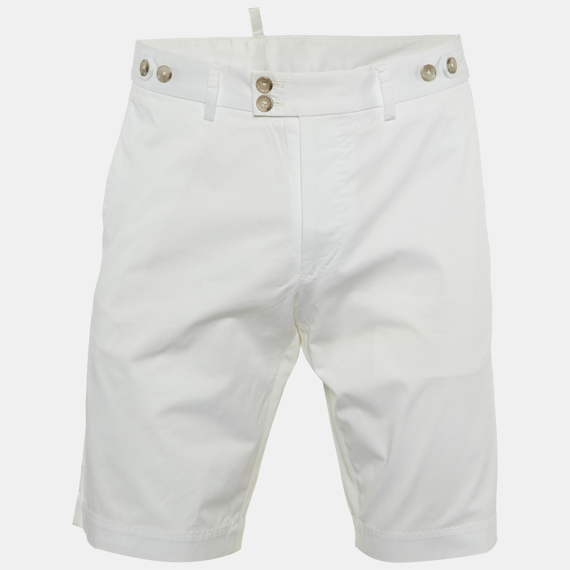 

Dolce & Gabbana White Cotton Bermuda Shorts L