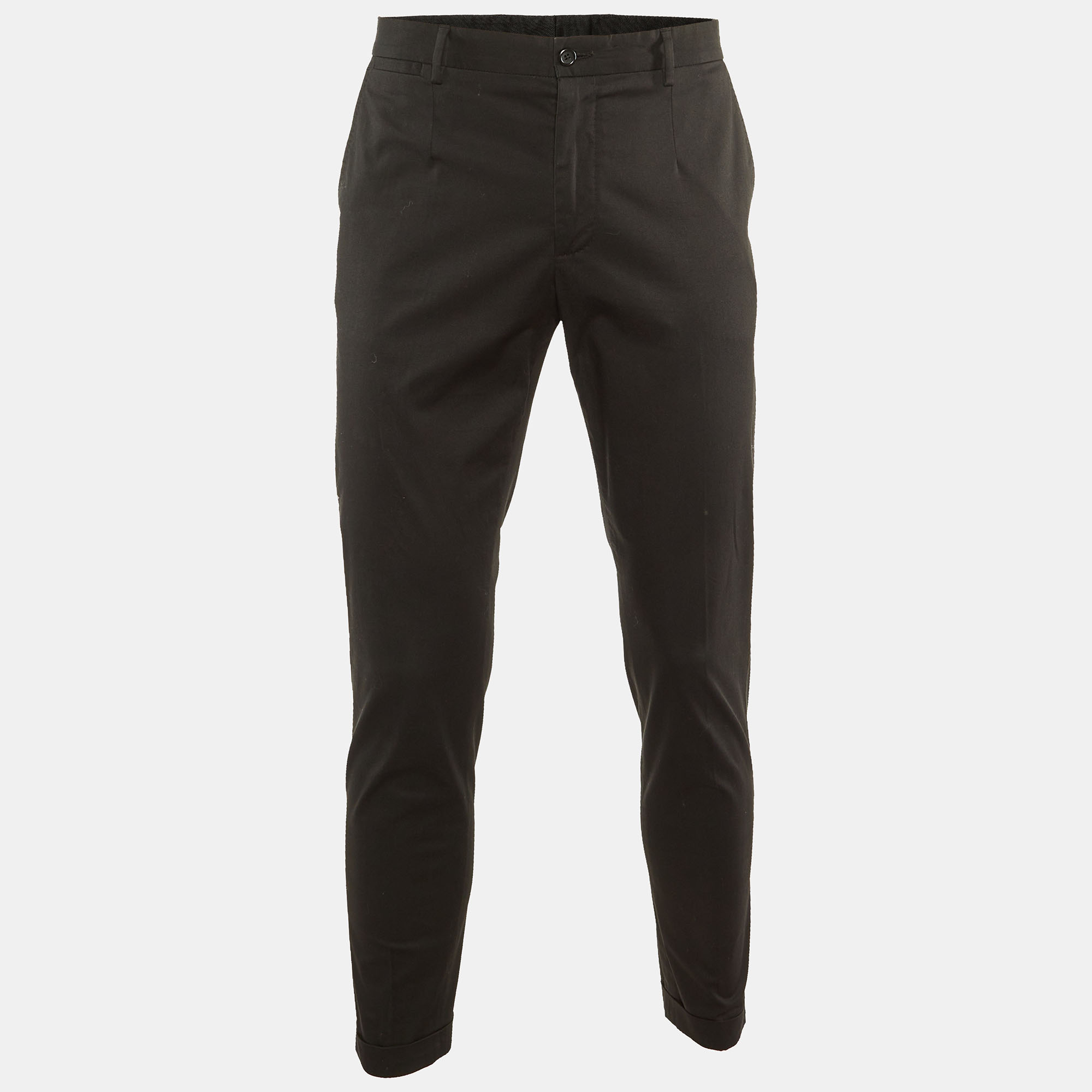 

Dolce & Gabbana Black Cotton Pants M