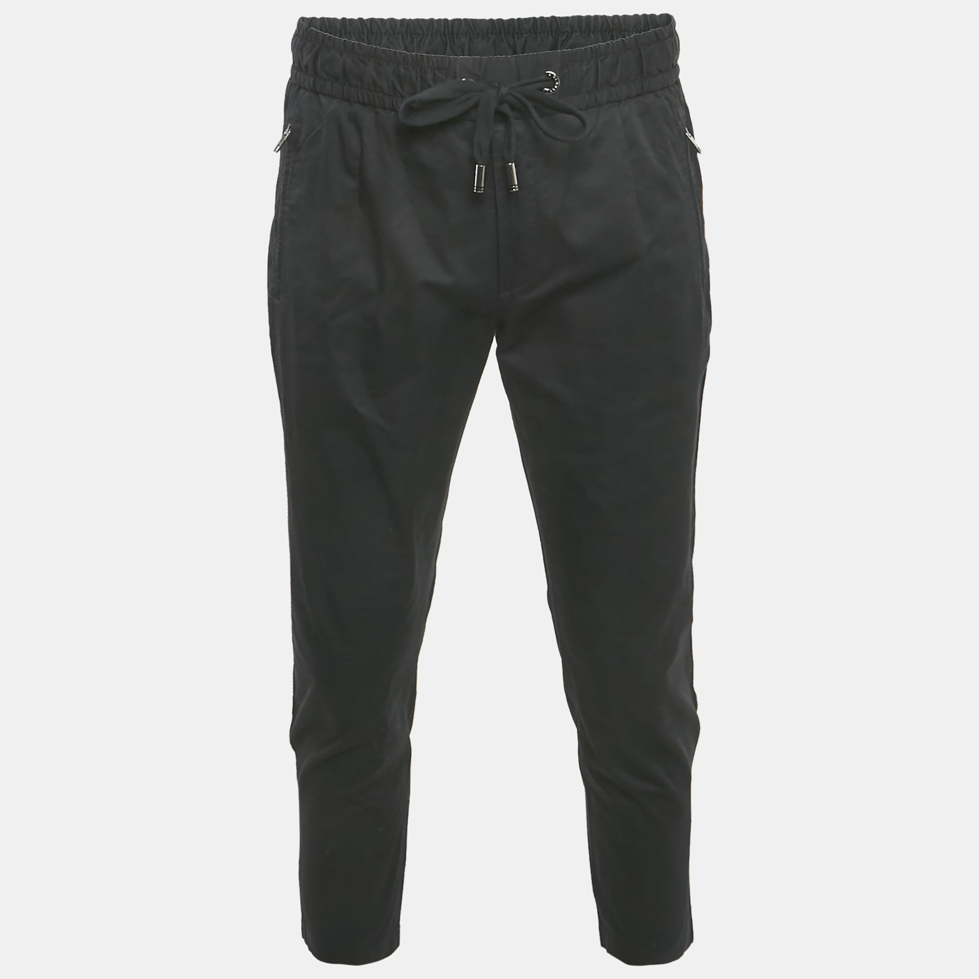 

Dolce & Gabbana Black Stretch Cotton Jogging Pants M