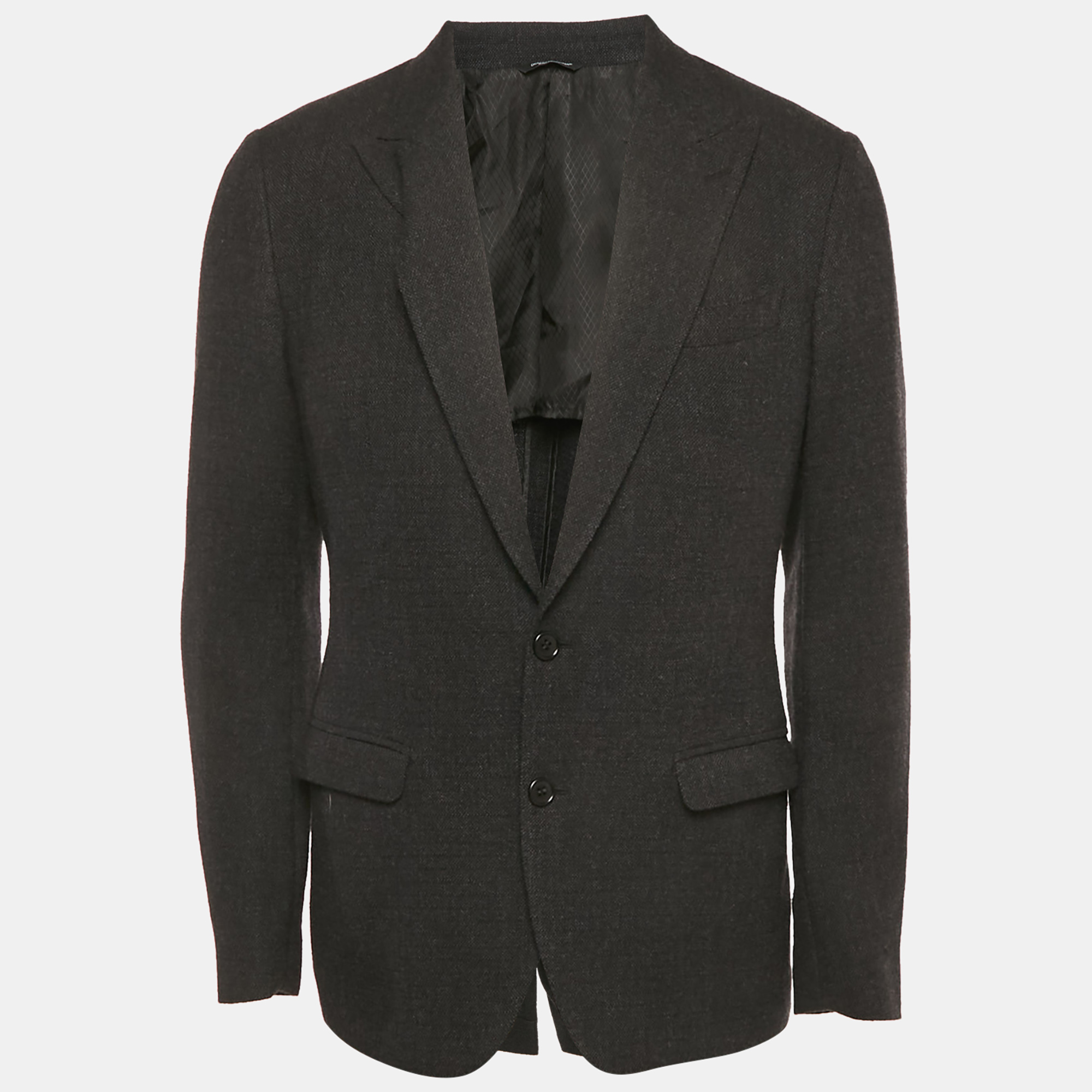 

Dolce & Gabbana Black Wool Tailored Sicilia Blazer M