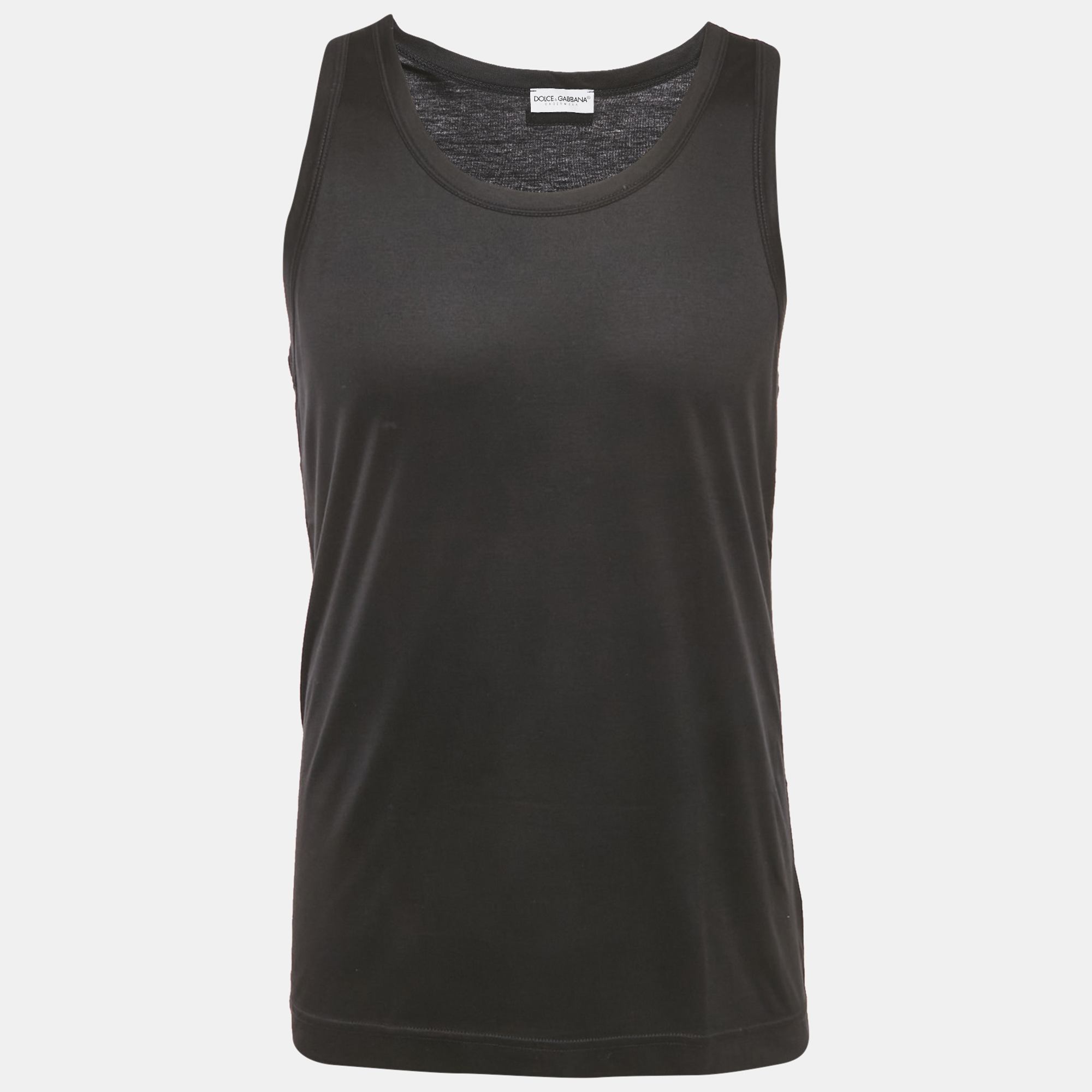 

Dolce & Gabbana Underwear Black Jersey Sleeveless T-Shirt L