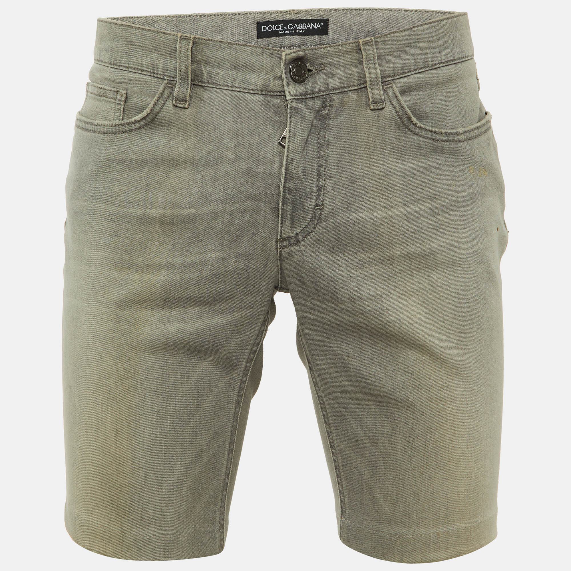 

Dolce & Gabbana Grey Denim Shorts M/Waist 35"