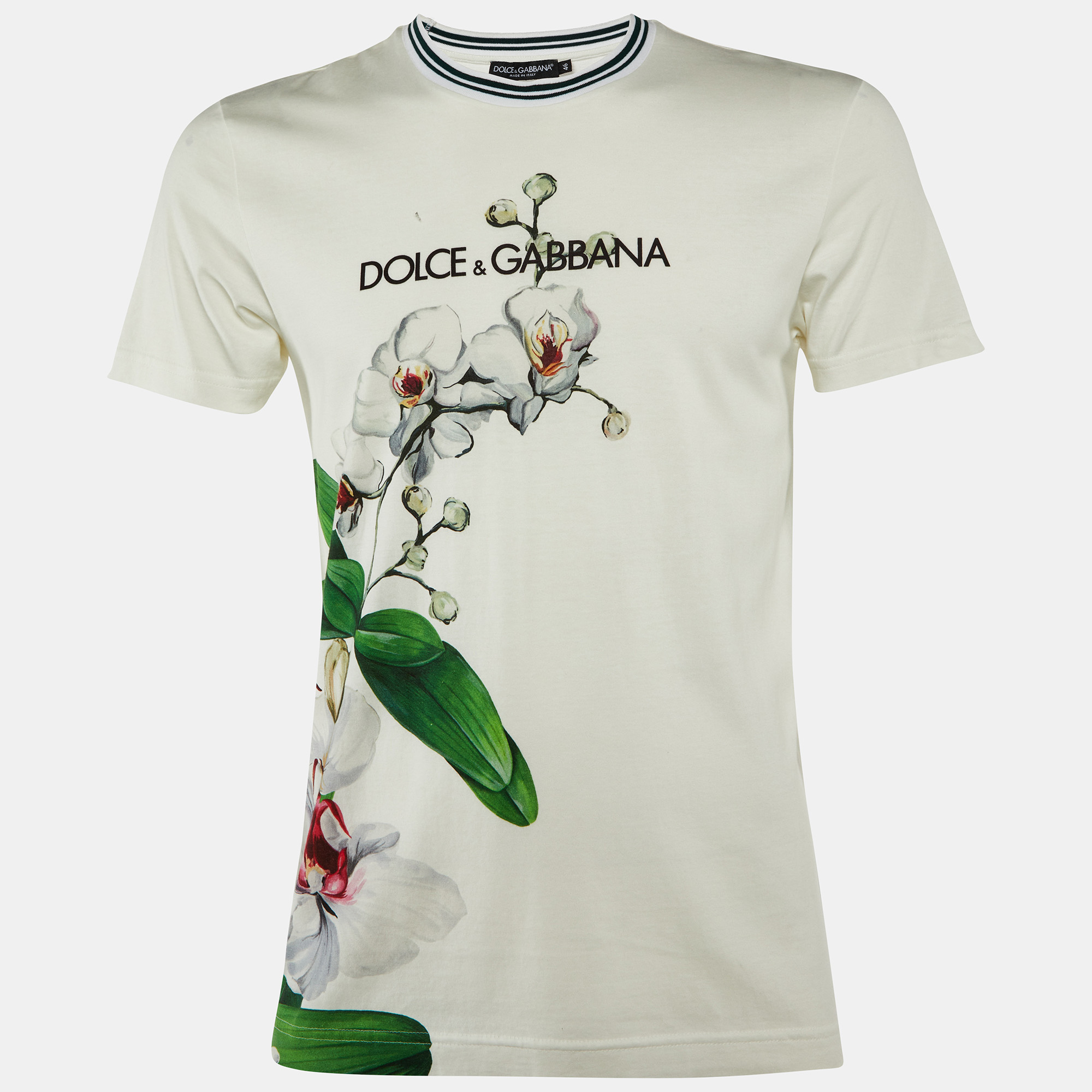 

Dolce & Gabbana Multicolor Printed Cotton Crew Neck T-Shirt S