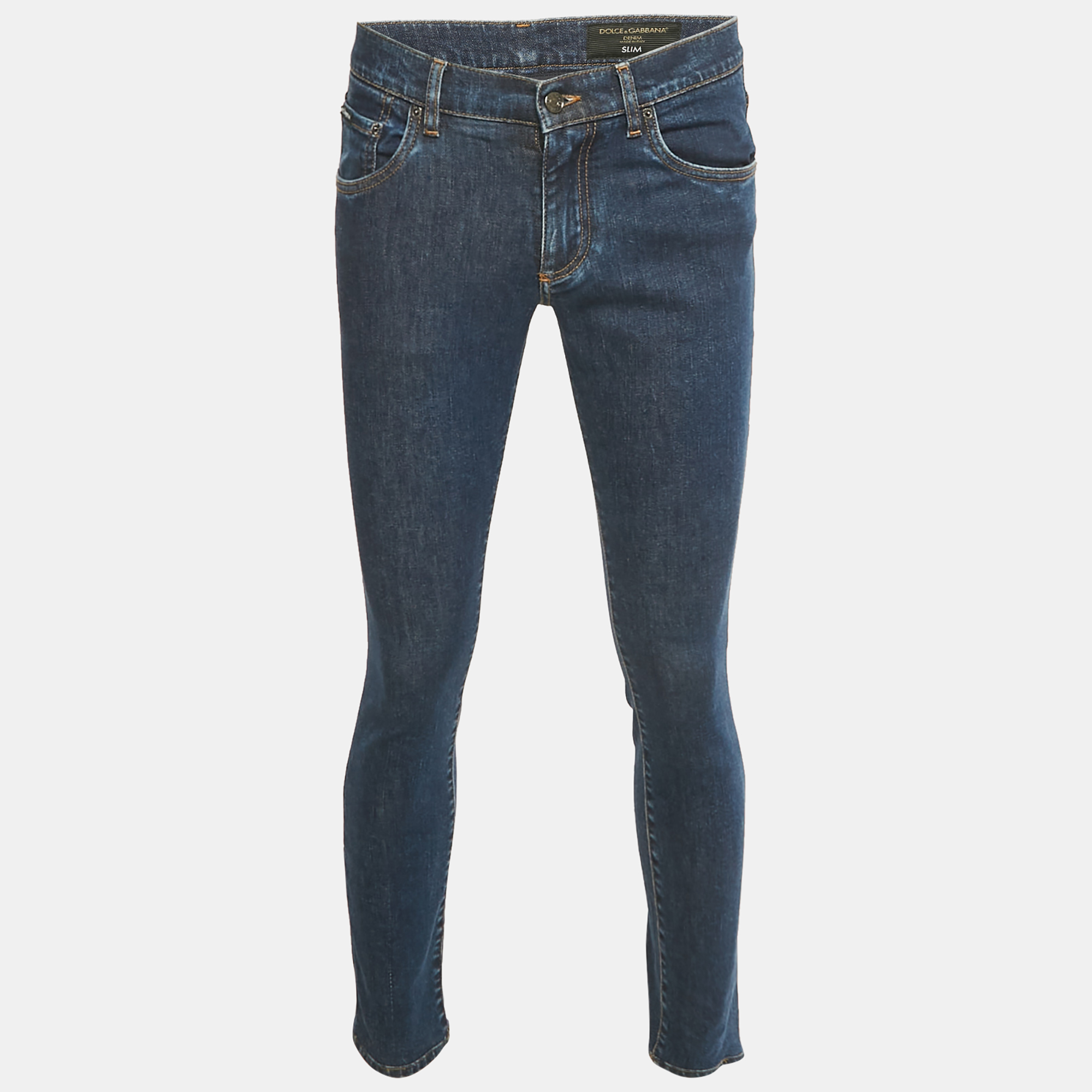 

Dolce & Gabbana Blue Denim Slim Fit Pants S/Waist 30"