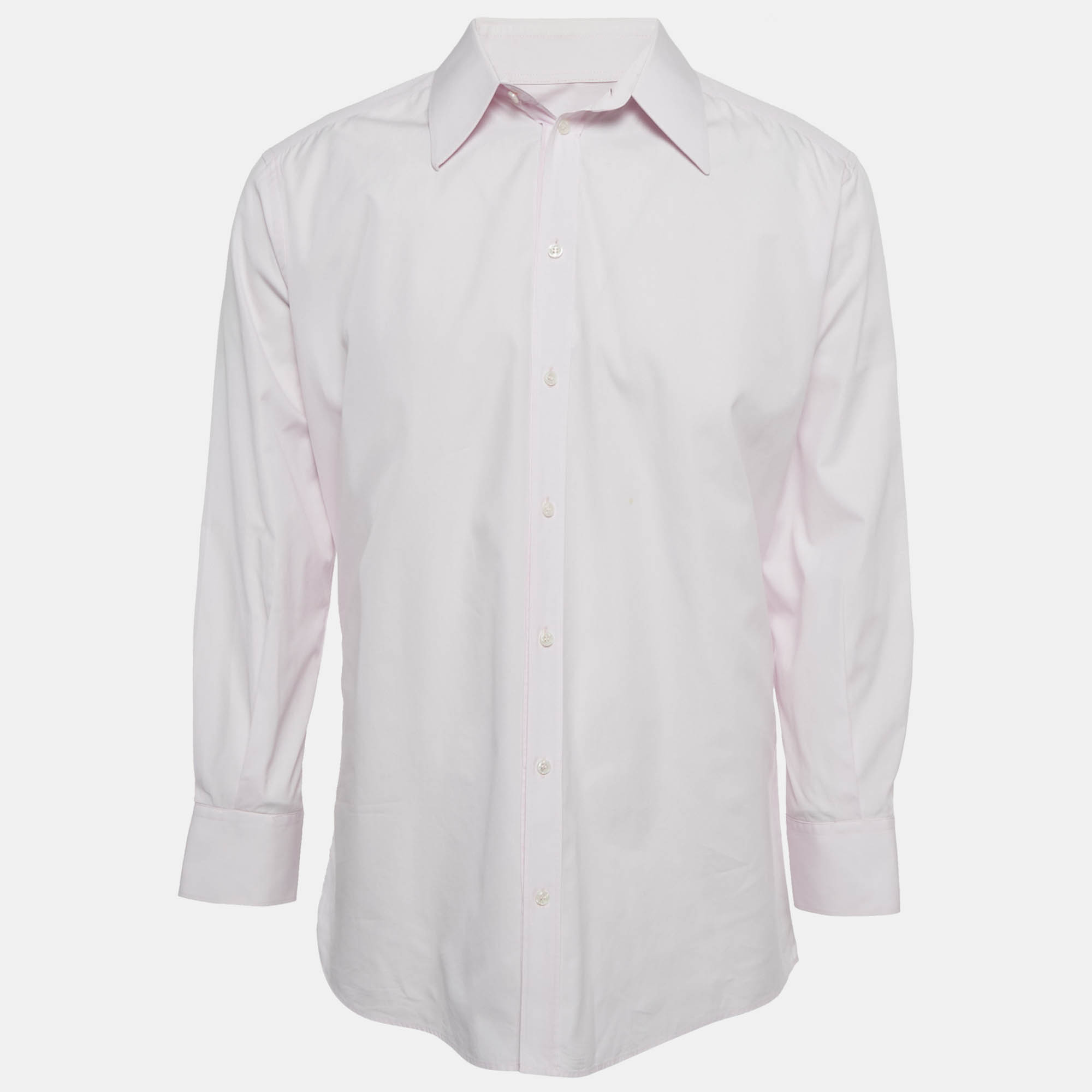 

Dolce & Gabbana Pink Cotton Martini Shirt XXL